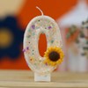 Baoyemes Creative Birthday Number Candles, Sunflower, Modern Style, Odorless, Eco-Friendly,