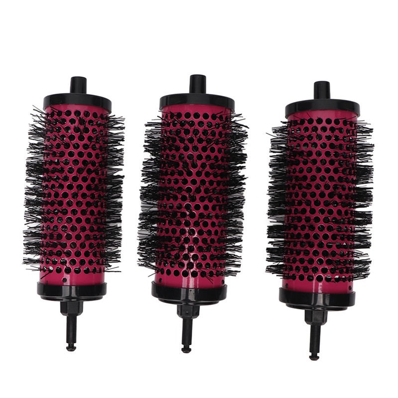 6 Pcs Round Hair Brush Set Detachable Ergonomic Handle Soft