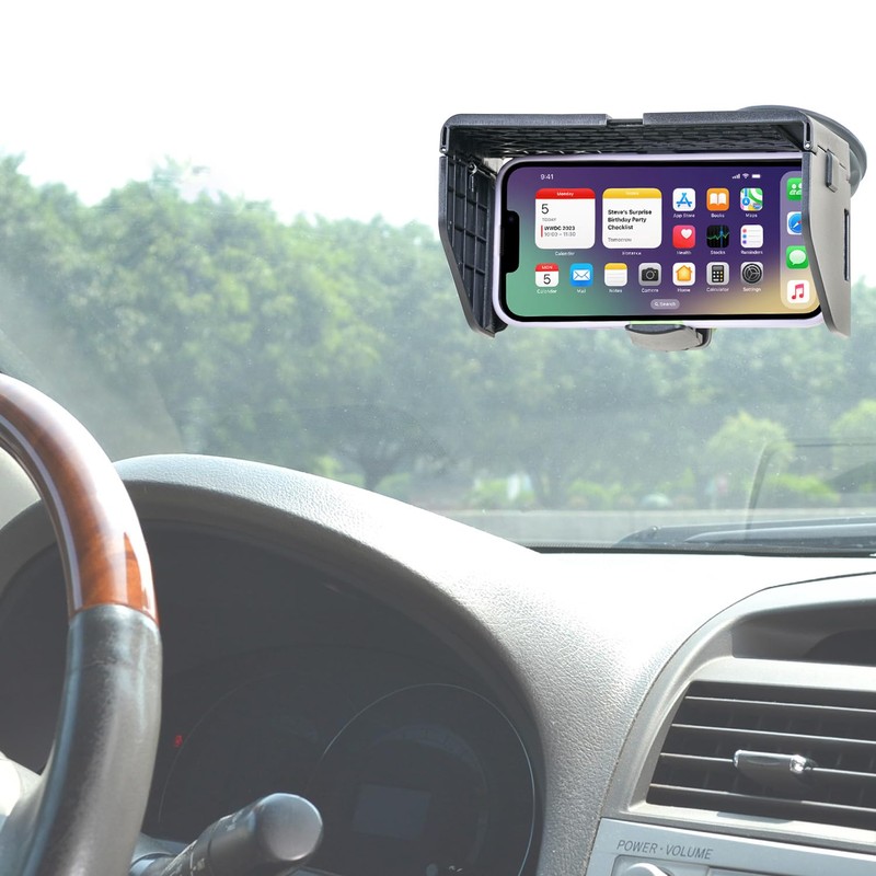 Foldable Sun Shade Visor for Mobile Phones, Remote Controllers, Anti-Glare
