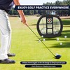 Foldable Golf Chipping Practice Net, with 4 Ground Stakes and