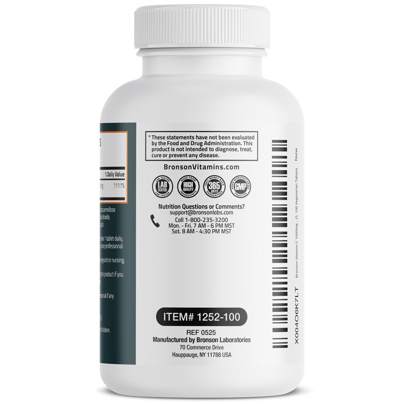 Bronson Vitamin C 1000mg Extra Strength, Supports a Healthy Immune
