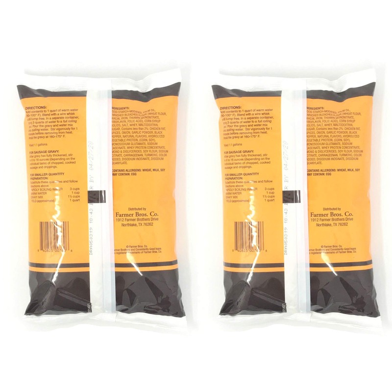 Farmer Brothers Instant Country Gravy Mix (2 bags, 1.5 lb)