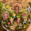 XLTXWD 10Pcs Fairy Garden Ornament Set, Decorative Mini Fairy Doors,