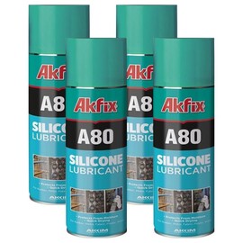 Akfix A80 Silicone Mold Release Spray (4 x 13.5 fl.oz.) - Not Stains, Not Corrosive and Fast-Dry Silicone Mold Release Spray for Epoxy Resin, Silicone Release Agent | 4 Pack, 13.5 fl.oz.