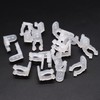 mxuteuk 100pcs 1/2 Inch LED Rope Light Clips Holder with