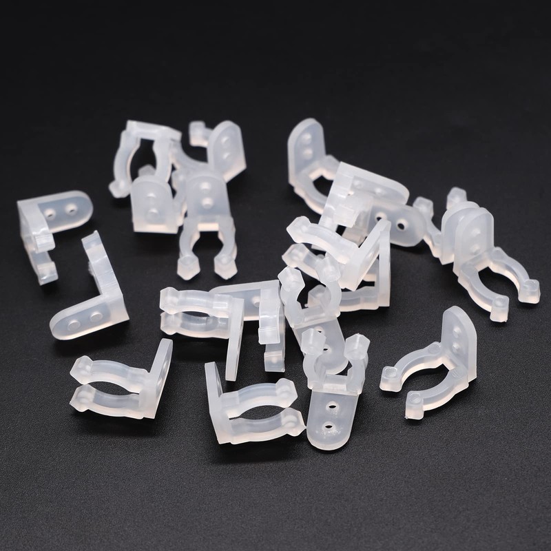 mxuteuk 100pcs 1/2 Inch LED Rope Light Clips Holder with