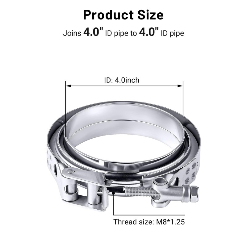 EVIL ENERGY 4.0 Inch Quick Release V Band Clamp with