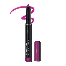 REVLON ColorStay Matte Lite Crayon Lipstick with Built-in Sharpener,...