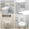 2 PCS Art Funny DIY Decor Decal Bath Room Door