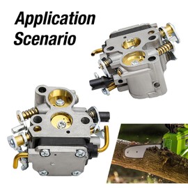 Anxingo 586936202 Carburetor Kit, Replacement for Jonsered CS2234 Chainsaw CS2238 Chainsaw Replacement for Husqvarna 240 Chainsaw 235 Chainsaw 120 Mark II Chainsaw, Replaces 545072601