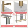 Bestier Kitchen Shelves Wall Mounted Floating Pipe Shelving 3 Tier