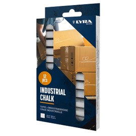 LYRA White Industrial Chalk/Chalk Box of 12 Chalks