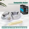 YUXIVCNE 2 PCS 053700 Drive Roll Kit Compatible with Millermatic