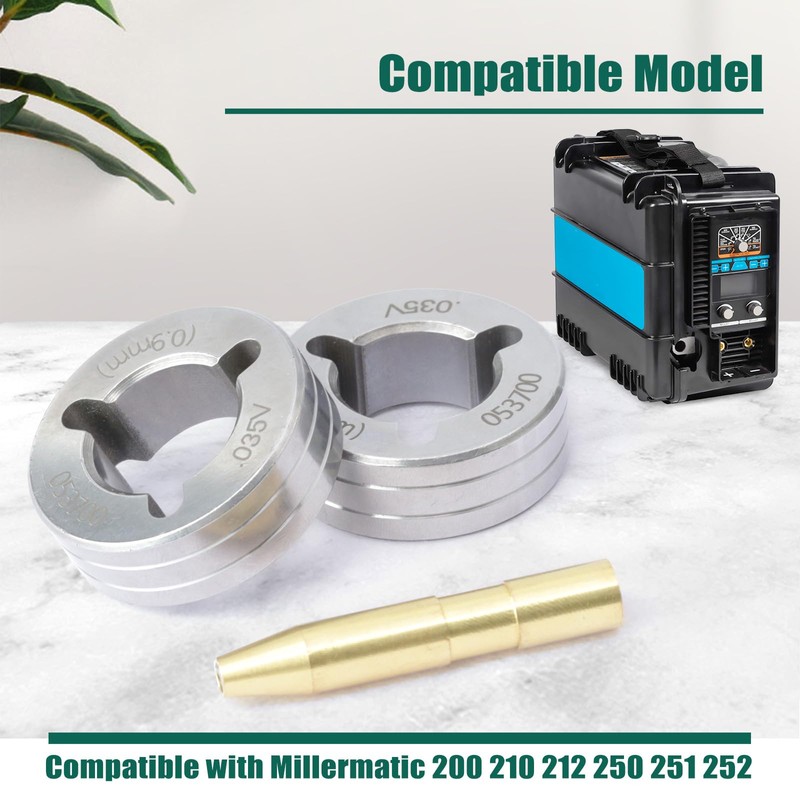 YUXIVCNE 2 PCS 053700 Drive Roll Kit Compatible with Millermatic