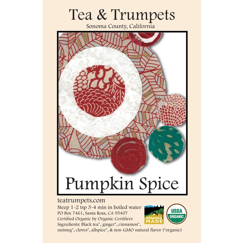 USDA Organic Pumpking Spice Loose Leaf Black Tea 8 oz