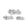 Dritz 81-65 Sew-On Snaps, Size 1/0, 2/0 & 4/0, Nickel-Plated