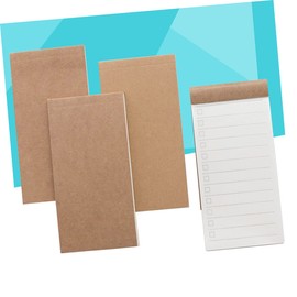 KICHOUSE 8Pcs Portable Craft Paper Memo Pads Assorted Blank Lined Notebooks for Office School Supplies for Daily Planning Note Taking