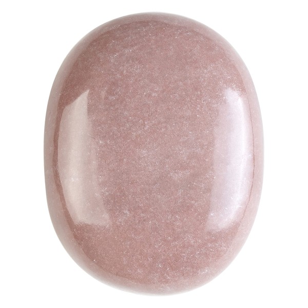 Crocon 50mm Pink Agate Oval Palm Stone 900+ Carat Pocket Massage Worry Stone Natural Body Chakra Balancing Reiki Healing Stones Crystal Lattice Healing Massage Spa Energy Crystals