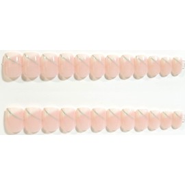 Not Quite French Glossy Extra Short Square Press On Nails - 24 Pieces - Artificial Nail Kit