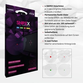 Gaimx Snipex quick scope - permanent point visor / target aid for shooters / FPS Games Snipex quick scope - permanent point visor / target aid for shooters / FPS games