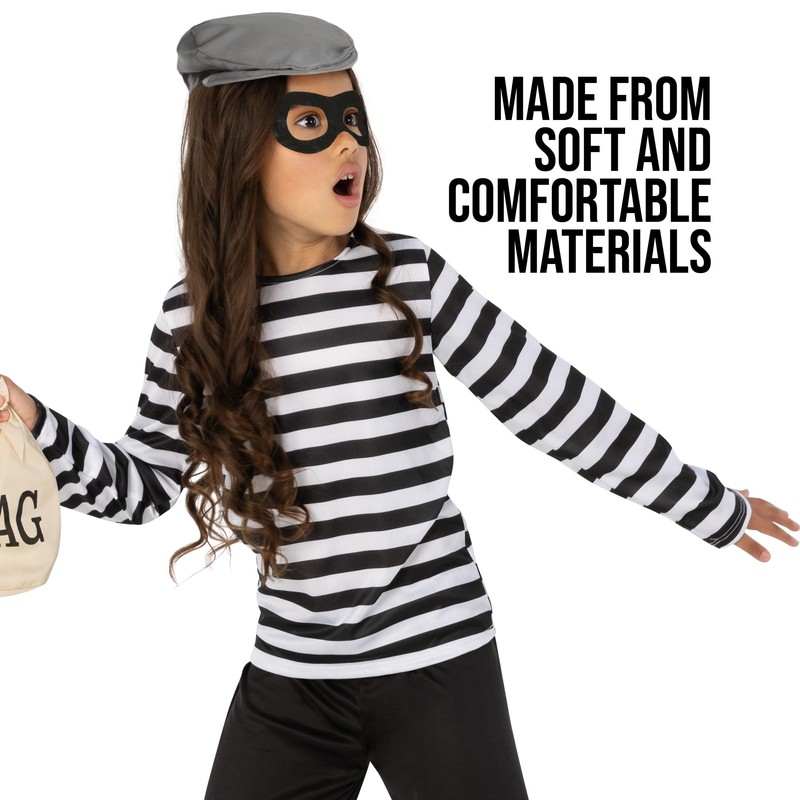 Fun Shack Robber Costume Kids, Kids Robber Costume, Thief Costume,