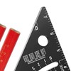 Adjustable Triangle Rafter Square, Aluminium Carpenter Square with Easy Angle