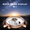 TOPHILL Men Watch Automatic, Moon Phase Minimalist Wrist Watch, Sapphire