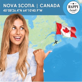 happylandgifts® Genuine Canadian Property as a Unique Gift for Canada Fans, Ownership Certificate with Desired Name to Enter Yourself, Canada Gifts, Birthday