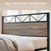 LIKIMIO California King Bed Frame, Tall Industrial Headboard 51.2 ",