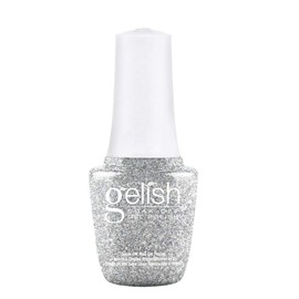 Gelish MINI Water Field Soak-Off Gel Polish, Sparkly Silver Gel Nail Polish, Sparkly Silver Nail Colors, 0.3 oz.