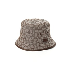 Coach Women's Signature C Jacquard Bucket HAT, Brown, M/L