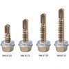50 PCS Hexagon Self Tapping Self Drilling Screws with Pads