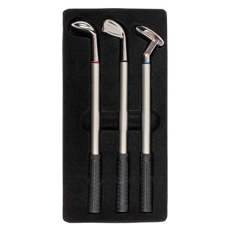 MIJOMA Set of 3 Ballpoint Pens Golf Clubs Golf Pens