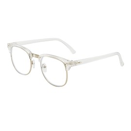 Myopia Myopia Glasses with Dioptres -5.50 for Men Women Stylish Glasses Frame Transparent White, transparent white