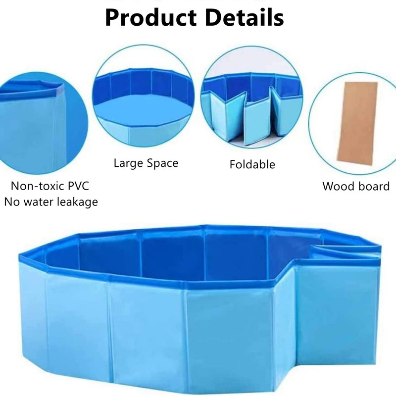 Bearded Dragon Swimming Pool with Inflatable Float Set - Foldable