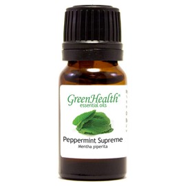 GreenHealth Peppermint Essential Oil – 100% Pure Mentha Piperita – 10 ml (0.33 fl oz) – Aromatherapy, Diffusers, DIY, Candle Making, Soap Making, Home Fragrance