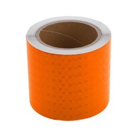 HOPESPANNER Universal 32.81ft x 3.94In Air-Release Adhesive Pinstripe Tape Reflective Automotive Pinstriping Tape PVC Orange