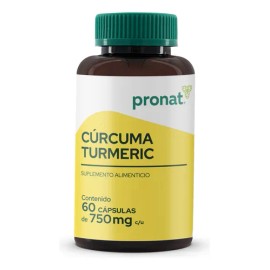 Cúrcuma Turmeric - Pronat - 60 Cápsulas de 750 mg