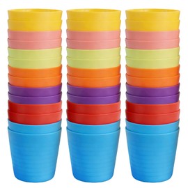 42 Pcs 8 oz Plastic Cups Stackable Juice Bulk Plastic Drinking Cups for Kids Baby Toddlers