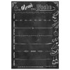 PRICARO Chalkboard Magnetic Meal Planner A5 25 Sheets (Pack of