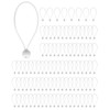 QWORK® 100 pcs Bungee Cord with Balls, 6 inch, White