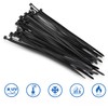 8 inch Cable Ties, 4.8mm x 200mm, 100 Pack Black