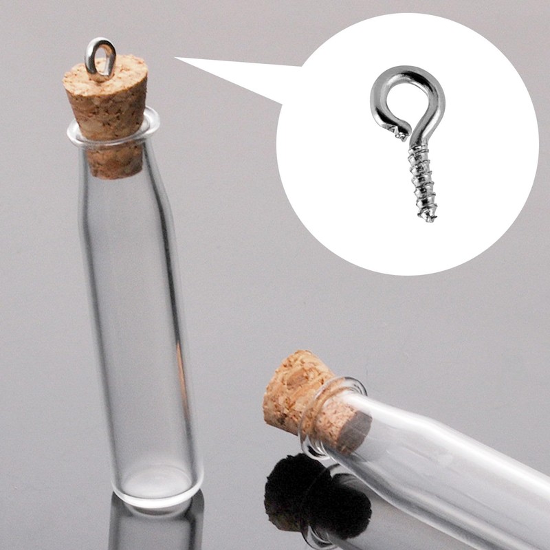 100 Pcs Small Screw Eye Pins, 10mm x 5mm small