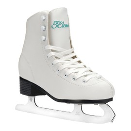 5th Element Grace Ice Skates for Women - Comfortable Figure Skates with Lightly Padded Soft Tricot Lining - Stylish Women's Ice Skating Shoes (White, 10.0)