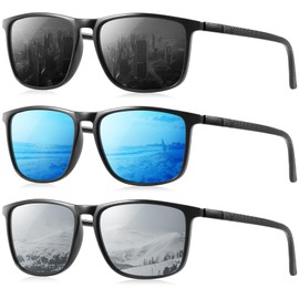 YDAOWKN Polarized Sunglasses for Men Lightweight Frame with UV Protection for Driving Fishing Golf