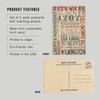 Delaware, Rustic Typography, V2 (4x6 Birch Wood Postcards, 2-Pack Stationary,