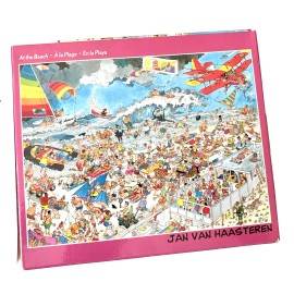 Ceaco Jan Van Haasteren 550 Piece Jigsaw Puzzle "At The Beach" NEW!