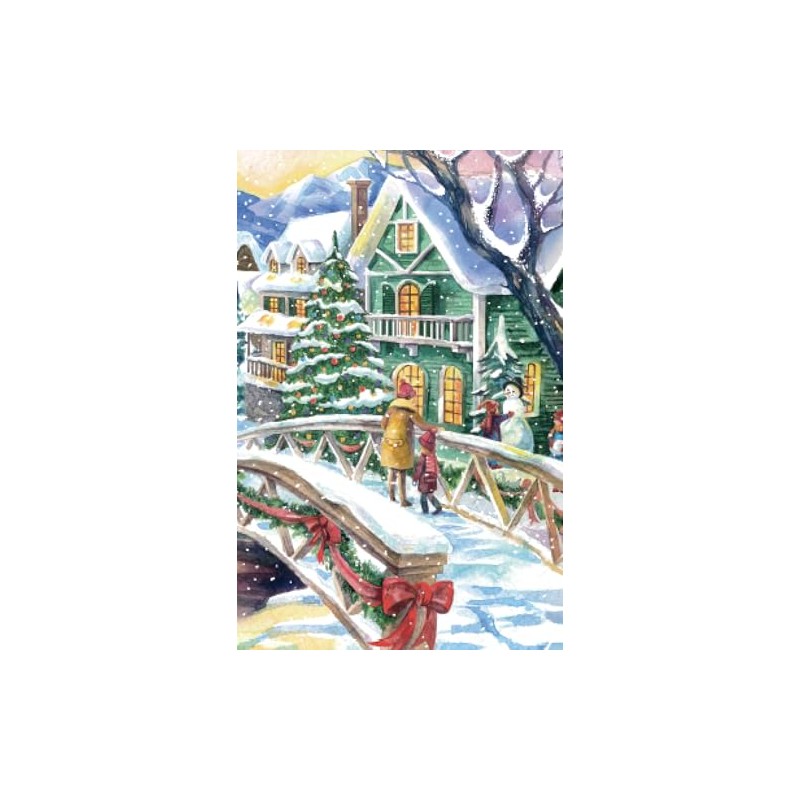 FLINK Rompecabezas Villa Navideña Navidad 1000 Piezas