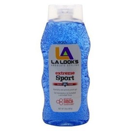 La Looks Gel #10 Extreme Sport Tri-Active Hold 20 Ounce (Blue ) (591ml) (3 Pack)
