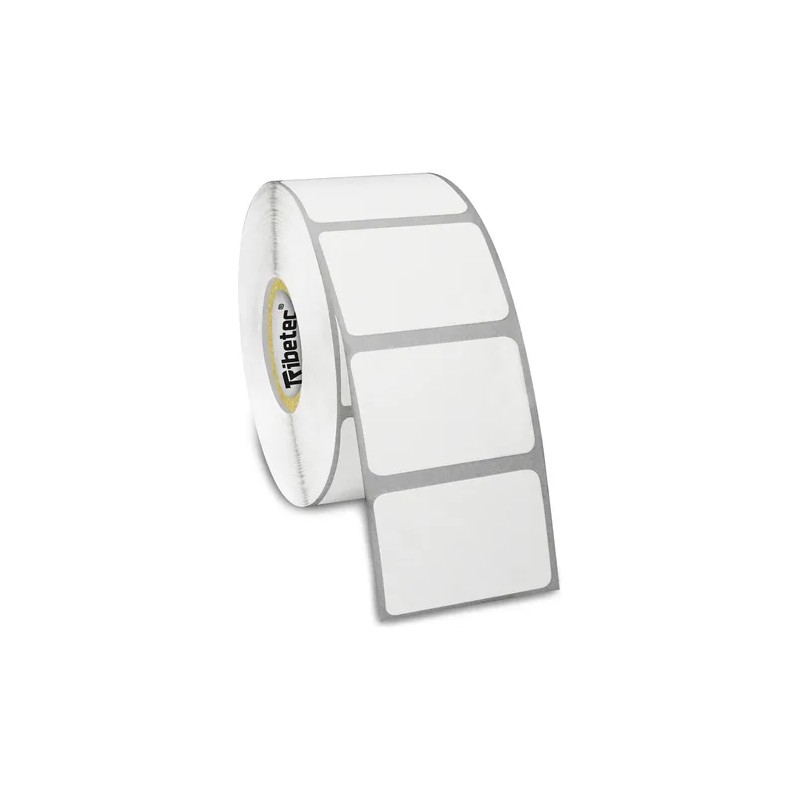 Etiqueta Térmica Mate 38x25 mm 1.5x1" 1000 Pzas Blancas Ribetec